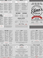 Gino’s Parlor Of Roslyn menu