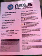 Nexus Blue Smokehouse menu