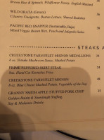 Slay Steak Fish House menu