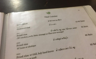 Bai Fern menu