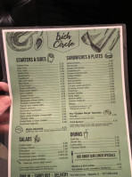 Irish Circle menu