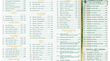 Asian Buffet Hibachi Grill menu
