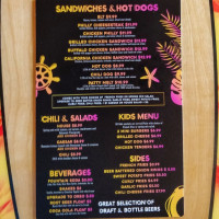 Burger-board menu