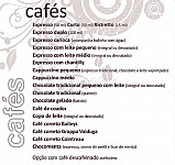 Café Raiz menu
