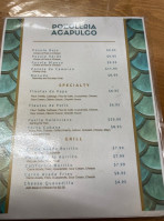 Pozoleria Acapulco menu