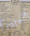 Café Fratelli menu