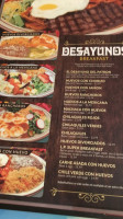 La Cocina Mexicana menu
