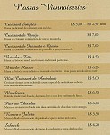 Café Boulange menu