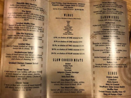 Republik Bbq And Brew menu