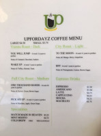 Upfordayz Coffee, Tea Juice menu