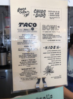 Barracuda Taco Stand menu