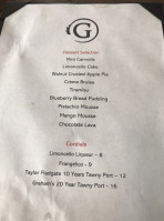 Giovanni menu