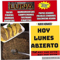 Tacos Luna food