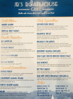 Jb's Boathouse Grill menu