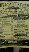 Brunilda's Cuchifrito menu