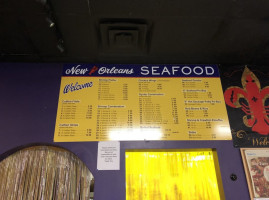 New Orleans Seafood menu