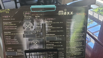 Maxx Ramen Shop menu