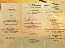 Pizzarium menu