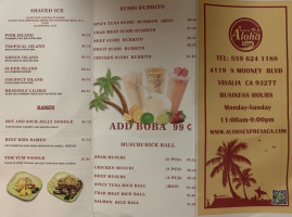 Aloha Express menu
