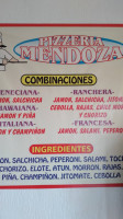 Pizzería Mendoza menu