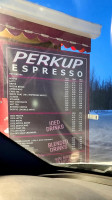Perkup Espresso menu