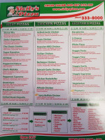 Sicily's Pizza menu
