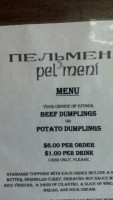 Pel'meni menu