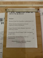 White Birch menu