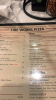 Fire Works Pizza menu