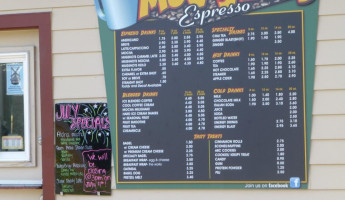 Mugshots Espresso menu