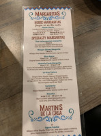 Zocalo Mexican And Grill menu