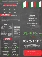 Ski Benny Pizza menu