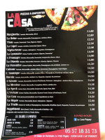 La Casa Piquey menu