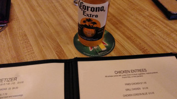 Cabana's Restaurant Bar menu
