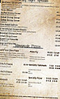 Backwater Bar Grill menu