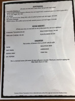 Wild Child's Tavern Grill menu