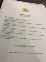 Brisas Latín Cuisine menu
