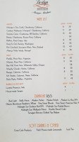 Bridge Seafood menu