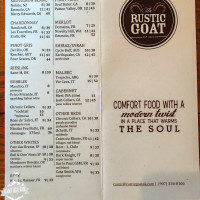 Rustic Goat menu