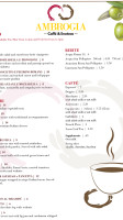 Ambrogia Caffé Enoteca menu