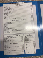 Judy's Cafe menu