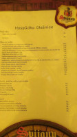 Olešnice Česká Hospoda menu
