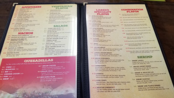 Laredo Mexican menu