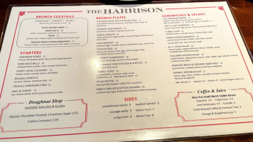 The Harrison menu