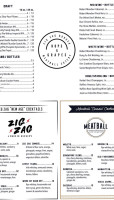 Meatball Eatery Libations menu