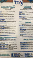 Jimmy Hula's Downtown Orlando menu