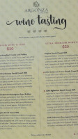 The Vintners Tavern menu
