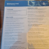 Brigantine Seafood Oyster menu
