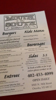 Mouth Of The South menu