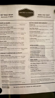 Bistro On Main, Manchester menu